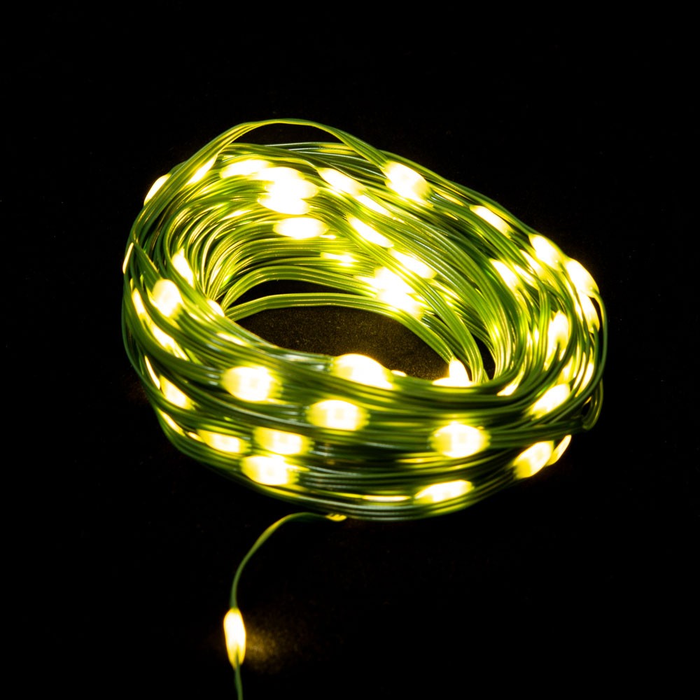 Instalatie 75 LED 7.5M Amber IP44 Timer CV